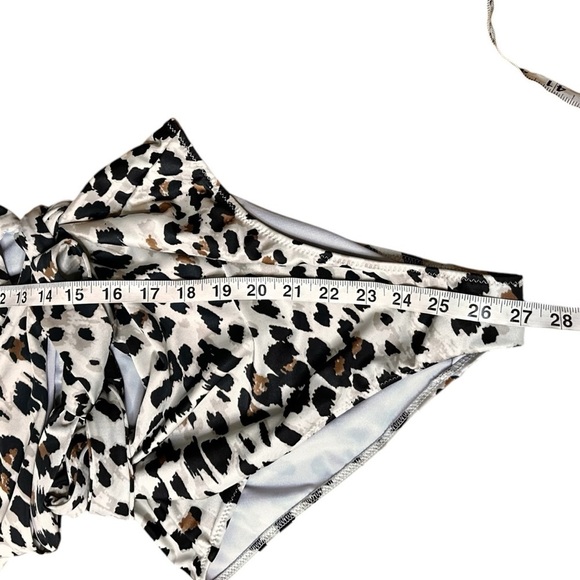 Aerie Leopard Wrap One Piece Swimsuit- Size Small - Picture 11 of 11